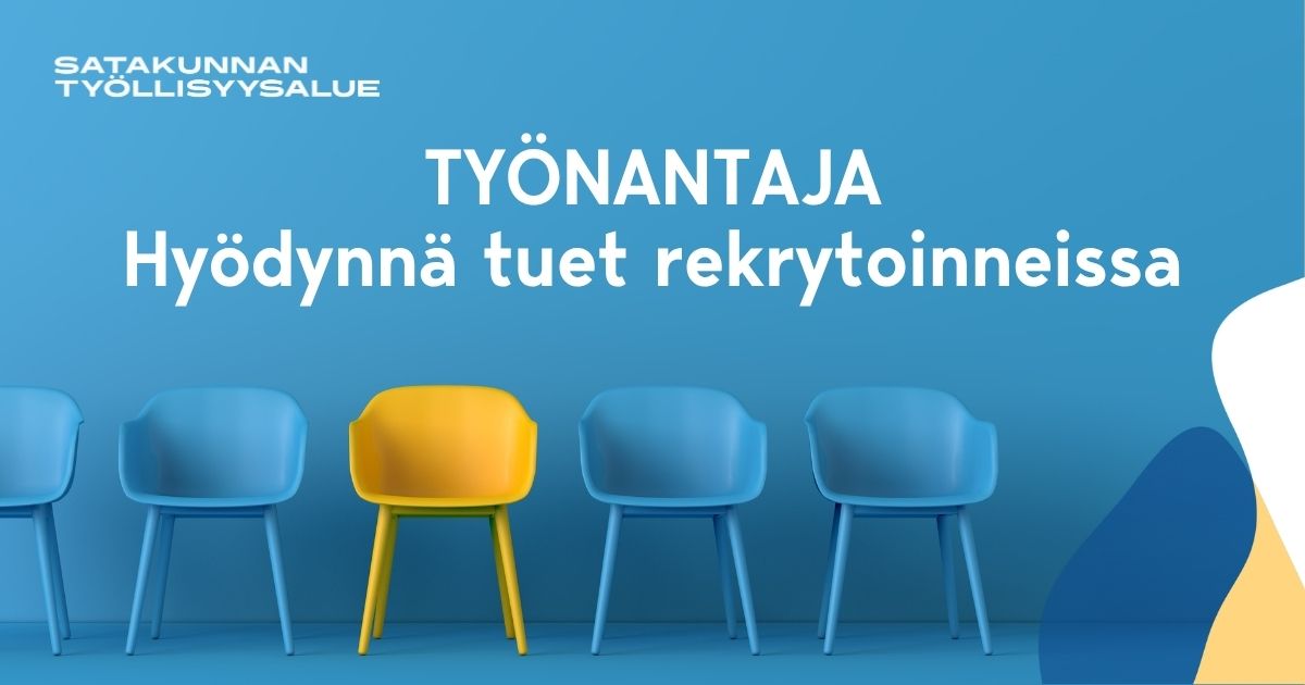 Kuvituskuvassa tuoleja sinisessä huoneessa.